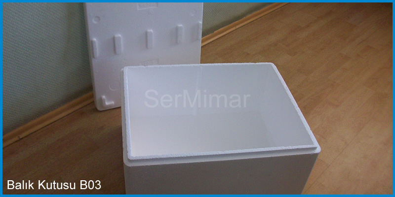 B-03 503x406x268 mm derin tip kalın cidarlı soğuk zincir ve aşı kutusu